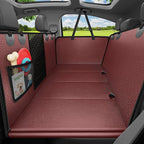 Dog Car Seat Cover for Pets 100% Waterproof Seat Cover Hammock 600D Heavy Duty Scratch Proof Nonslip Durable Soft Back Seat Covers for Cars Trucks and SUVs