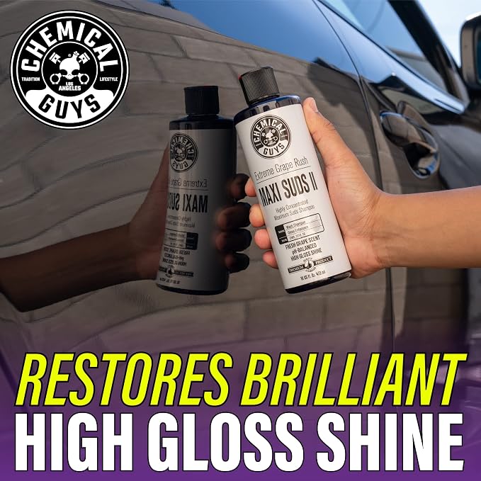 CWS_1010 Maxi-Suds II Foaming Car Wash Soap (Works with Foam Cannons, Foam Guns or Bucket Washes) Safe for Cars, Trucks, Motorcycles, RVs & More, 128 fl. Oz (1 Gallon), Grape Scent