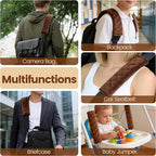 Soft Auto Seat Belt Cover Seatbelt Shoulder Pad Cushions 2 PCS for a More Comfortable Driving Universal Fit for All Cars and Backpack Brown