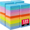 AIDEA Microfiber Cleaning Cloth, 100PK, Cleaning Rags, 11.5"×11.5" | Lint Free Cloth, Microfiber Towels for Cars, Wash Cloths, Dusting Cloth for Home, Window, Cleaning Supplies, Muilticolor
