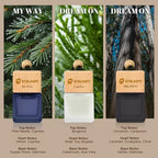 Car Air Freshener 3 Pack - 1 Way, Dream On, Cabana Hotel Collection Diffuser Oil Inspired The One Hotel, Car Fresheners for Women & Men, 45+ days Long Lasting, 0.27 FL OZ/8ML