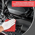 Microfiber Cleaning Cloth, 150 Pack Cleaning Rags Microfiber Towel Bulk Absorbent Lint-Free WashCloths, All-Purpose Towels for Cars, Shop, Automotive, Garage, Home Kitchen 11.5"*11.5", Red