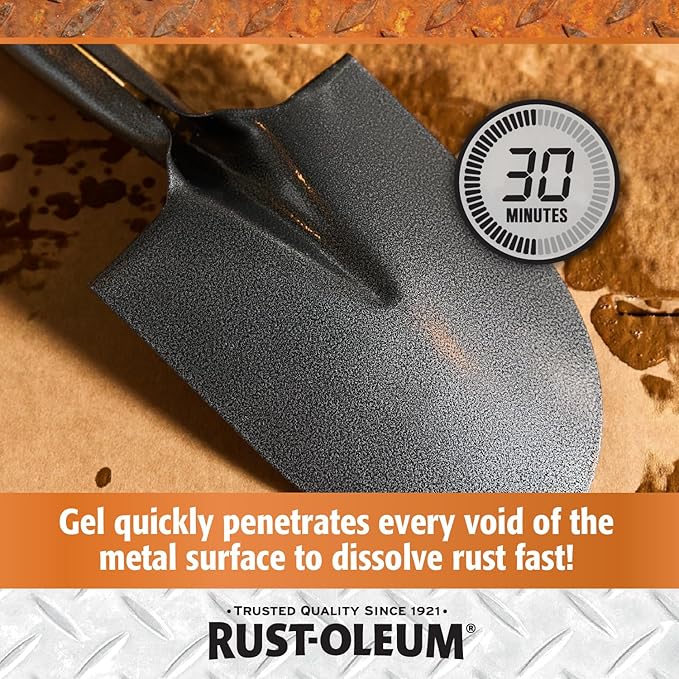 Rust Dissolver Trigger Spray Gel | Heavy-Duty Corrosion Remover for Metal Tools, Cars, Bikes, Grills, Bolts, Firearms & More | 32 oz