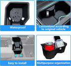 Cup Holder Insert for Toyota Tundra Accessories 2022 2023 2024 2025 2026 (SR/SR5/Limited/TRD Pro Only) Center Console Cup Holder TPE Drink Bottle Holder Organizer Cupholder Protector