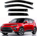 KPY Rain Guards Fit for 2020-2026 Kia Soul, Out-Channel Window Visors Vent Wind Deflectors 4PC, Car Accessories for 20-26 Soul