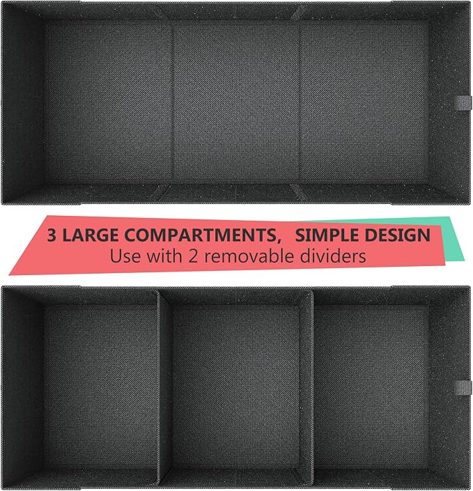Trunk Organizer, Car Trunk Organizer, Non-Slip Bottom, Sturdy Storage Organizer for SUV, Sedans, Van, Jeep, Grocery, Large 3 Compartments Car Organizer for Women, Flamingo 31.9"×12.6"×10.6"