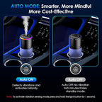 Klomsuw Car Air Freshener,Smart Car Air Freshener, car Diffuser with 150 ML (5oz) Capacity Multi-fragrance, RGB Music Syncing Light, Auto On/Off (Oceans)