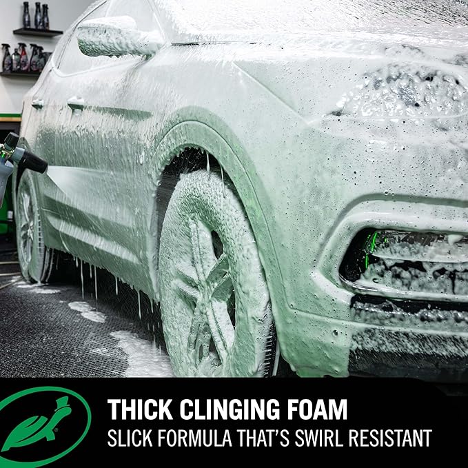 Hybrid Solutions Pure Wash, pH Neutral Extreme Foaming Car Wash Soap, Bucket or Foam Cannon Application, Won't Strip Waxes or Coatings, Clay Bar Lubricant, Spot-Free Clean, 64 fl oz