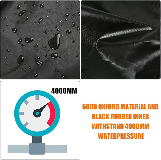 Windshield & Front Side Window Snow Cover Replace for Jeep Wrangler/Jeep Gladiator, 600D Oxford Cloth Windshield Cover with Mirror Cover for Snow Rain Hail Protection (Wrangler)