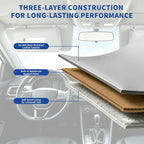 Car Tissue Holder Leather PU Tissues Box Cover for Sun Visor Extra Large Rectangle Napkin Holder Fits for Various Tissue Sizes Soft Tissues Storage & Organization