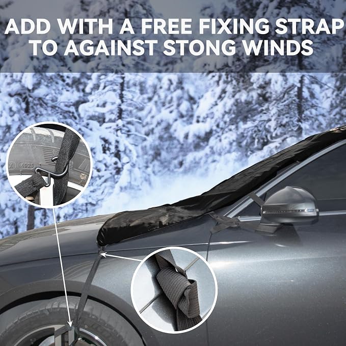 Windshield Cover for Ice and Snow for Kia Carnival/Sedona 2015-2025 2026 Oxford Defense Van Accessories 2 Layers All Weather Windshield Snow Cover Winter Sag-Proof Frost Protector for Minivan