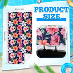 Car Seat Towel Covers with Storage Bag, 63 x 32 Inch Universal Non Slip Waterproof Sweat Protector for Car Truck, Gym Swimming Running, Machine Washable(1 Pack,Summer Flower Hibiscus)
