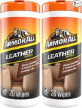 Interior Cleaner Wipes | For Leather | 20 Count | Pack of 2 | For Vehicles