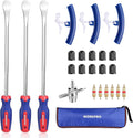 14.5” Steel Tire Spoons Tool Set, 23-Piece Tire Iron Set with Storage Bag, Tire Removal Tools, Tire Changing Tools, Tire Repair Tools, Tire Levers for Motorcycle, Bicycle, Car and Lawn Mower
