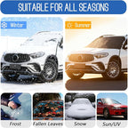Windshield Cover for Ice and Snow, 600D Oxford Fabric Car Windshield Snow Cover, Anti-Frost Waterproof Winter Windshield Covers, Fits Most Cars SUVs Trucks Sedans