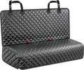 PU Leather Dog Car Seat Cover for Back Seat, Waterproof Non-Slip Bench Seat Protector for Dogs, Easy-Clean Scratch-Resistant Pet Seat Cover for Full-Size SUVs & Pickup Trucks