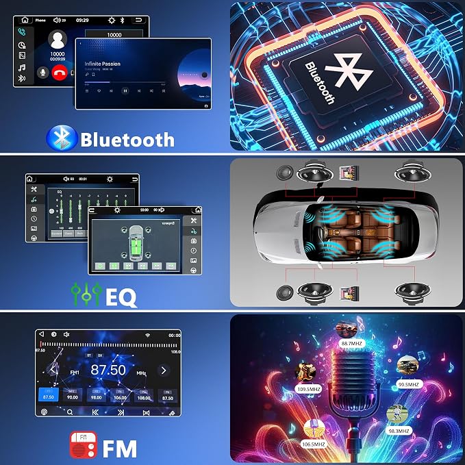 Car Stereo for VW Volkswagen Jetta Golf Passat Beetle Tiguan Polo EOS, 7" Touchscreen Car Radio with Wireless Apple CarPlay & Android Auto,YouTube,GPS, WiFi, Bluetooth, FM,SWC, DSP（with Accessories）