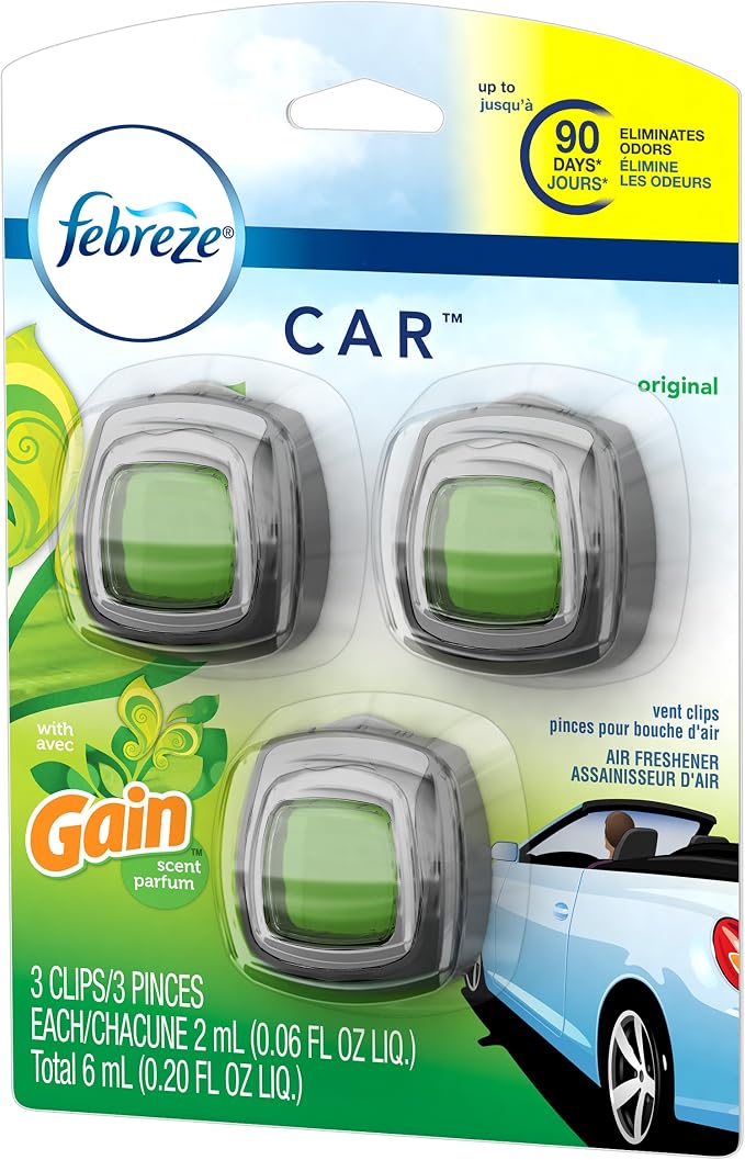 Car Vent Clip Air Freshener, Gain Original, 0.037 Pound