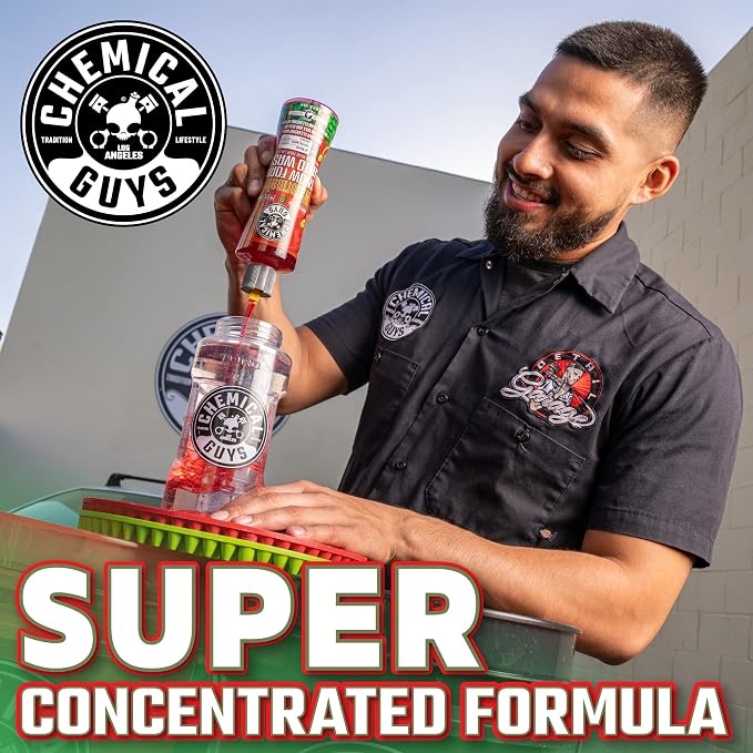 CWS20864 Watermelon Snow Foam Car Wash Soap (Works with Foam Cannons or Bucket Washes) For Cars, Trucks, Motorcycles, RVs & More, 64 fl oz (Half Gallon) Watermelon Scent
