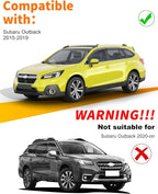 Low-Profile Window Rain Guard for Subaru Outback 2015-2019 Side Window Visors Extra-Thick Vent Visor Window Deflectors Vent Shades Car Accessories