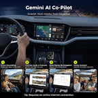 LAMTTO Wireless CarPlay and Android Auto Adapter with Gemini AI,4-in-1 Magic AI Box Video Player for YouTube TikTok, Dual WiFi,HD Media Port,USB Drive,Mirror Link for OEM Wired Carplay Cars 2016-2024