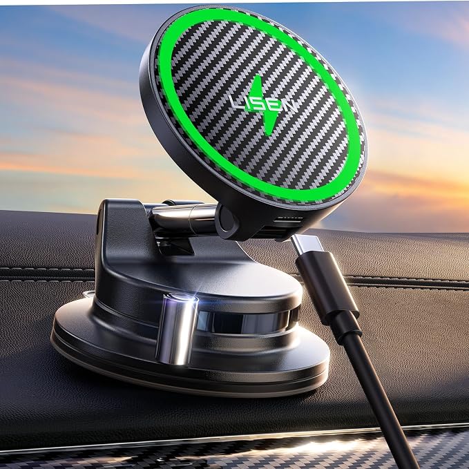 15W Magsafe Wireless Car Mount Charger