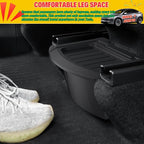 Rear Center Console Organizer for 2026 Model Y Juniper Accessories | Storage Box with Lids Fits Perfectly Under the Air Outlet in the Middle of the Rear Row, Back Seat Trash Can, Durable TPE