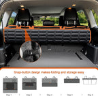 SUV Cargo Liner for Dogs, Waterproof Pet Cargo Cover with Bumper Flap Protector, Scrachproof Non-Slip Dog Seat Mat for SUVs, Large Size Cargo Liner Universal Fit (Orange)