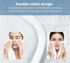 White Dual-Sided Microfiber Face Towels, 3pcs 16"x16" Ultra Absorbent Quick Dry Hair Towels, Exfoliating Face Cloths for Dead Skin, Makeup Remover & Sensitive Skin, Lint-Free Reusable Cleansing Cloths