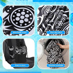 Car Seat Towel Covers with Storage Bag, 63 x 32 Inch Universal Non Slip Waterproof Sweat Protector for Car Truck, Gym Swimming Running, Machine Washable(2 Pack,Paisley)