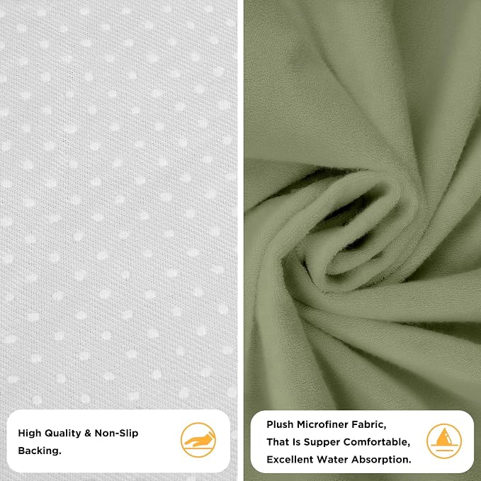 Waterproof Seat Cover Towel, 2PCS Premium Sweat Carseat Protector, Perfect for Universal Anti-Slip Car Truck SUV Seat, Great for Surfing Yoga Gym Workout, Green