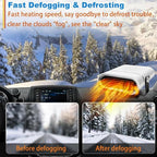 Car Heater, 12V 150W Portable Car Heater Plug in Cigarette Lighter Fast Heating Defrost Defogger