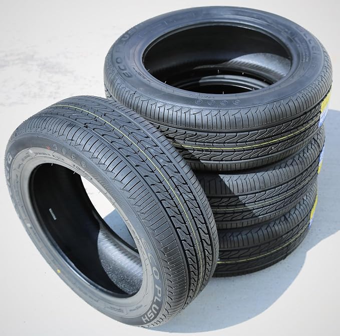Eco Plush All-Season Passenger Car Touring Radial Tire-205/60R16 205/60/16 205/60-16 96V Load Range XL 4-Ply BSW Black Side Wall UTQG 400AA