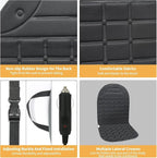 Universal Winter Seat Cushion Cover for Full Back (Black)