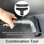 Shop Vac Vacuum Attachments with Extension Hose Dusting Brush Crevice Tool Nozzle Multi-Tools for 1-1/4" 1-3/8" 2-1/2" Shopvac Wet Dry Vacuum Cleaner (Car Detailing Kit Interior A)
