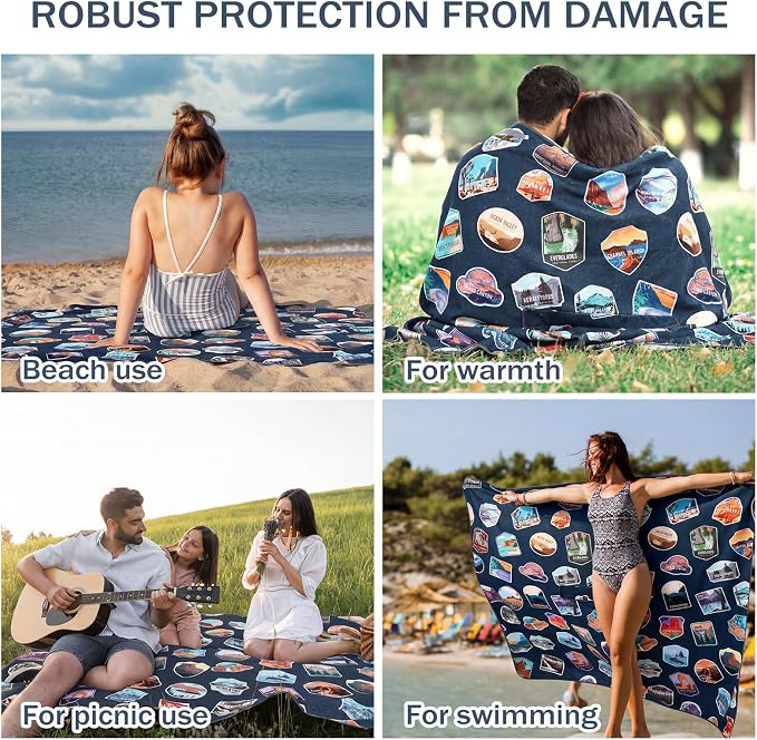 Back Seat Towel Cover for Car Athletic Running Towel Microfiber Bench Seat Cover for Pets Post Workout Sweat Washable Non Slip Automotive Backseat Protector for Outdoor Sport Camping Mat