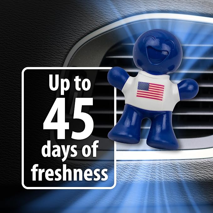 Little Joe 96419 USA Edition New Car Scent Car Air Freshener Vent Clip, Fights Odors for up to 45 Days, Long-Lasting Freshness, Cute Car Odor Eliminator, Pack of 1