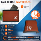 Faraday Bag Orange Nylon - Signal Blocker for Cell Phone, Car Key FOB, Data Privacy (ORANGE - NYLON)