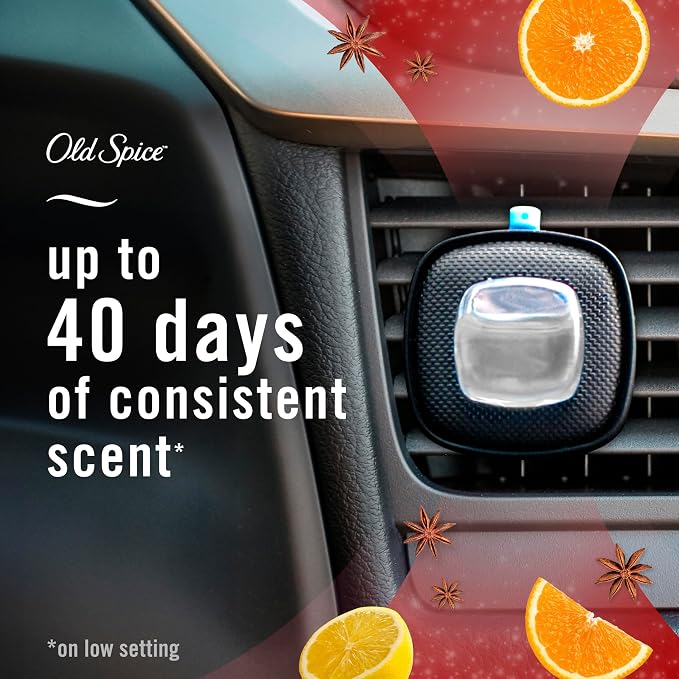 AUTO Air Freshener, Odor-Fighting Automotive Vent Clip, Old Spice Swagger Scent, 8 Count
