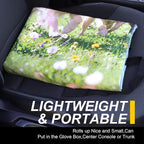 Back Seat Cover for Car Trucks Van SUV Jeep,Waterproof Rear Bench Towel Seat Covers for Dogs and Kids,Automotive Backseat Protector (Dog Print)
