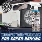 Streak Free Glass and Window Cleaner - Works on Glass, Windows, Mirrors, and Screens, Ammonia-Free and Safe on Tinted Windows, for Cars, Trucks, SUVs, and Home Use - 16 oz