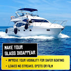 2in1 Boat Glass Cleaner & Anti-Fog Spray | Boat Cleaner for Glass, Windows, & Electronic Screens | Lemon Drop Scent | Marine Detailing & Cleaning Supplies, Accessories | Made in USA (16oz)