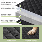 Dog Car Seat Cover, 2 Pack Waterproof Pet Front Seat Car Cover, Full Protection Dog Seat Protector with Side Flaps, Universal Size for Cars, Trucks, SUVs