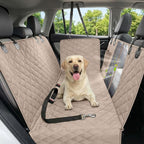 Dog Car Seat Cover, Heavy Durable Dog Seat Cover for Back Seat, 100% Waterproof Scratch Proof Nonslip Dog Hammock for Car with Side Flap, Pet Back Seat Covers Large 60" W x 64" L