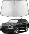 Windshield Sunshade Compatible for Mitsubishi Outlander 2022-2024 2025 2026, Sun Visor for Front Windshield & Window Sun Shade Cover, UV Heat Blocker & Protector, Car Accessories