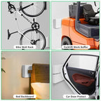 Garage Wall Protector, 4 Pack Garage Car Door Protector Bumper Guard for Car Doors Anti-Collision Self Adhesive EVA Foam for Warehouse Parking Assist 15.8"x5.9"x0.8"