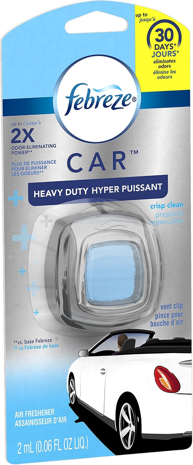 Air Freshener, Car Vent Clip Air Freshener, Heavy Duty Air Freshener, Crisp Clean Air Freshener