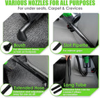 30pcs Car Cleaning Kit, Car Interior Detailing Kit with High Power Handheld Vacuum, Detailing Brush Set, Windshield Cleaner, Cleaning Gel, Complete Auto Accessories for Men, Women