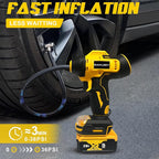 Tire Inflator Cordless for Dewalt MAX 20V Battery [Tool Only], 160PSI Portable Air Inflator with Pressure Gauge, Auto-Shut Off & Fast Inflation, Auto Air Pump for Car, Motorcycle, Bike, Ball