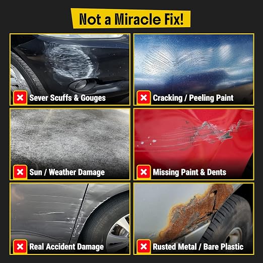 Scratch and Swirl Remover - Car Scratch Remover for Vehicles Paint - Polishing Compound for Cars with Pad and Towel - Cutting and Buffing Compound for Paint Restorer